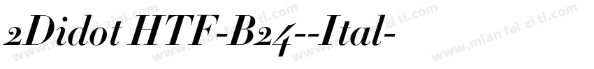 2Didot HTF-B24--Ital字体转换